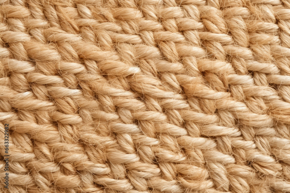 A mesmerizing close-up view of the intricate design and fine details in a captivating macro shot of handcrafted woven sisal, showcasing the textured and artistic beauty of this natural fiber art. A mesmerizing close-up view of the intricate design and fine details in a captivating macro shot of handcrafted woven sisal, showcasing the textured and artistic beauty of this natural fiber art.