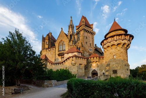 The Castle Kreuzenstein in Leobendorf at Vienna Austria