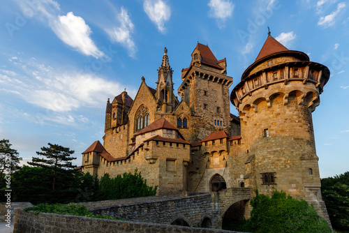 The Castle Kreuzenstein in Leobendorf at Vienna Austria