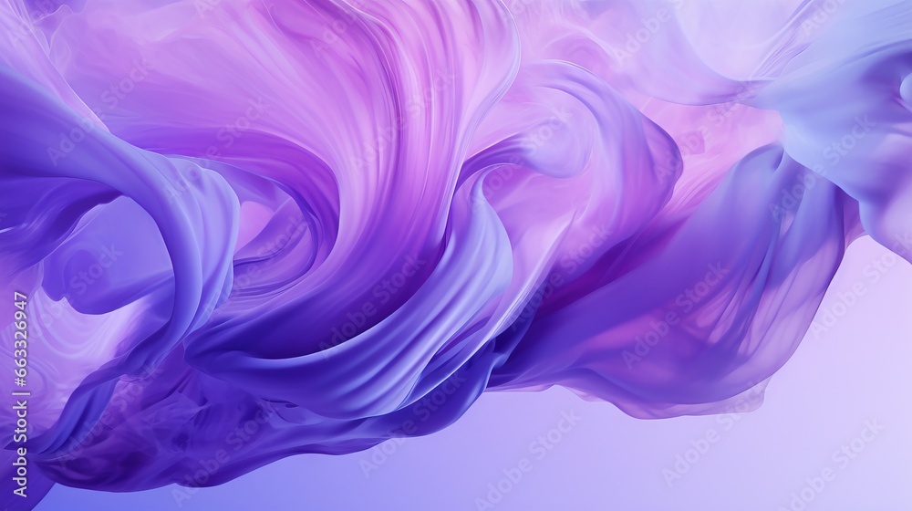  an abstract painting of purple and blue colors on a white background.  generative ai