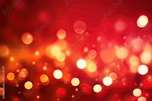 Red bokeh blur abstract circles background