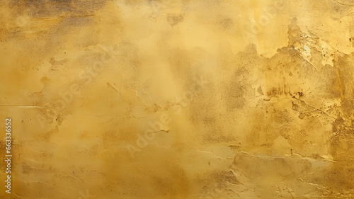 vintage wall gold background plaster, concrete yellow color canvas with copy space © kichigin19