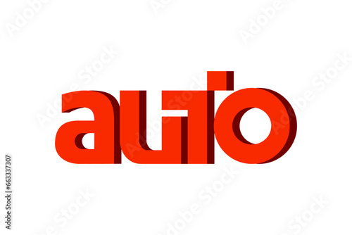Принти на полотні The monogram are text -auto-. Elegant and outline.