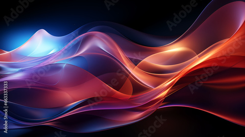 abstract 3D energy perspective with fractals and curves in motion background 16:9 widescreen wallpapers