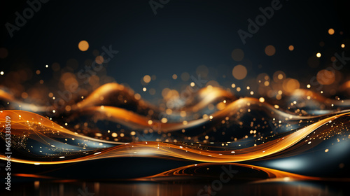 abstract glowing shining perspective with sparkles and waves background 16:9 widescreen wallpapers photo