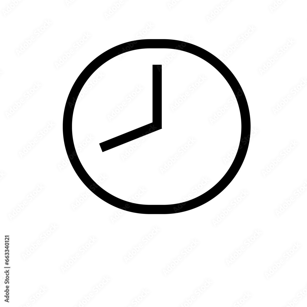 Clock icon for web or app development UI UX icon Clock icon for web or app development UI UX icon