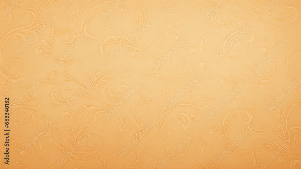 autumn soft color golden yellow warm background parchment with a thin barely noticeable floral ornament, wallpaper copy space, vintage design autumn soft color golden yellow warm background parchment with a thin barely noticeable floral ornament, wallpaper copy space, vintage design