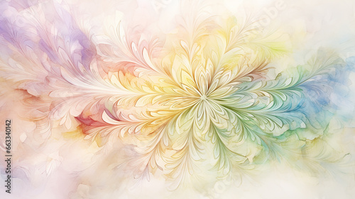 background spectrum floral ornament vintage wallpaper in multi-colored soft color design. copy space blank