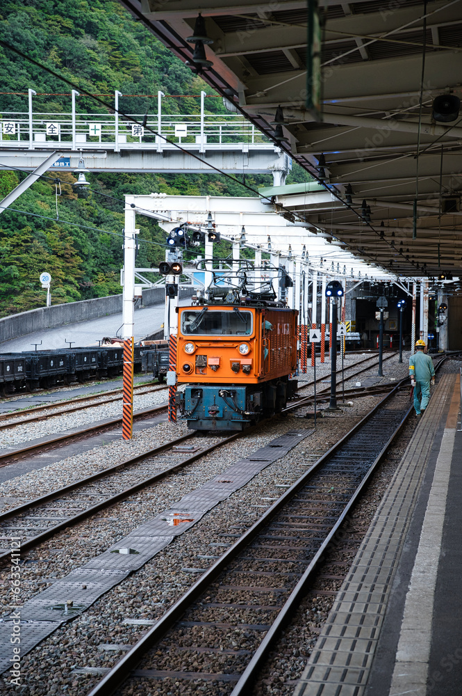 Obraz premium 黒部峡谷鉄道