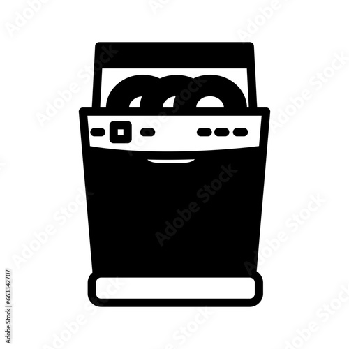 Dish Washer icon in vector. Illustration