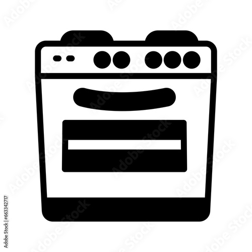 Cooking Range icon in vector. Illustration