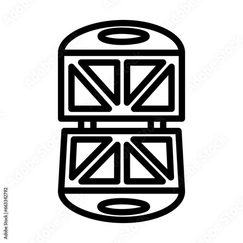 Sandwich Maker icon in vector. Illustration