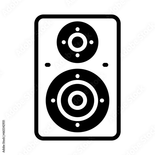 Speaker icon in vector. Illustration
