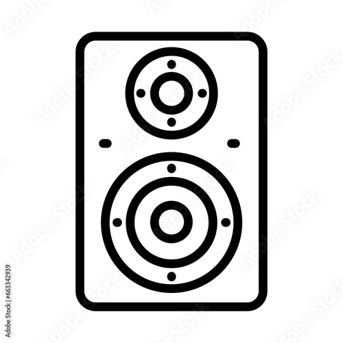 Speaker icon in vector. Illustration