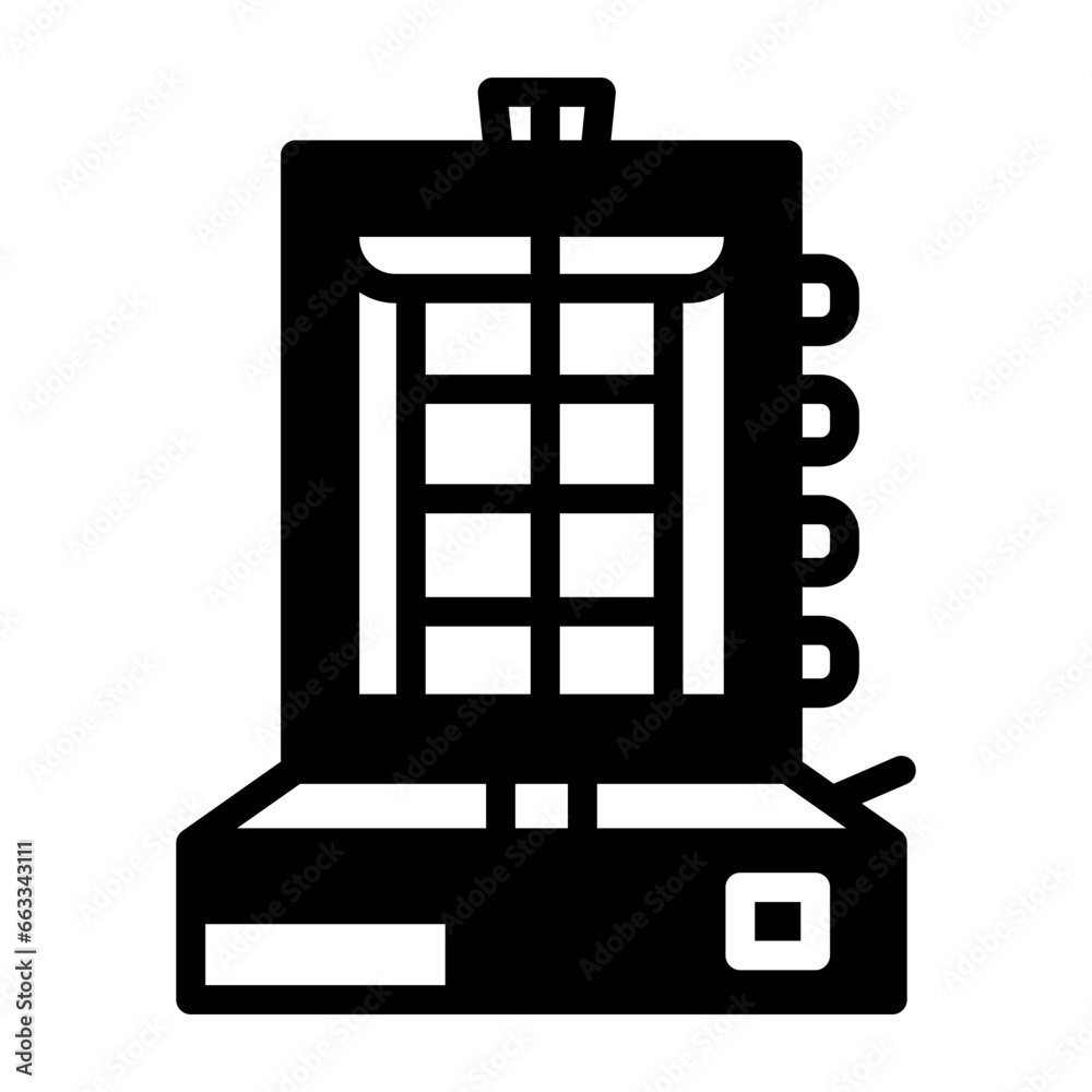 Gyro Machine icon in vector. Illustration Gyro Machine icon in vector. Illustration