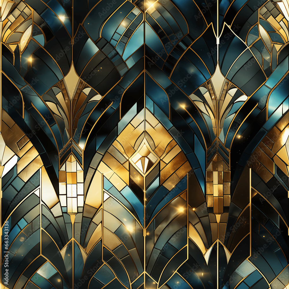 Mosaic template texture of Art Deco (Tile)