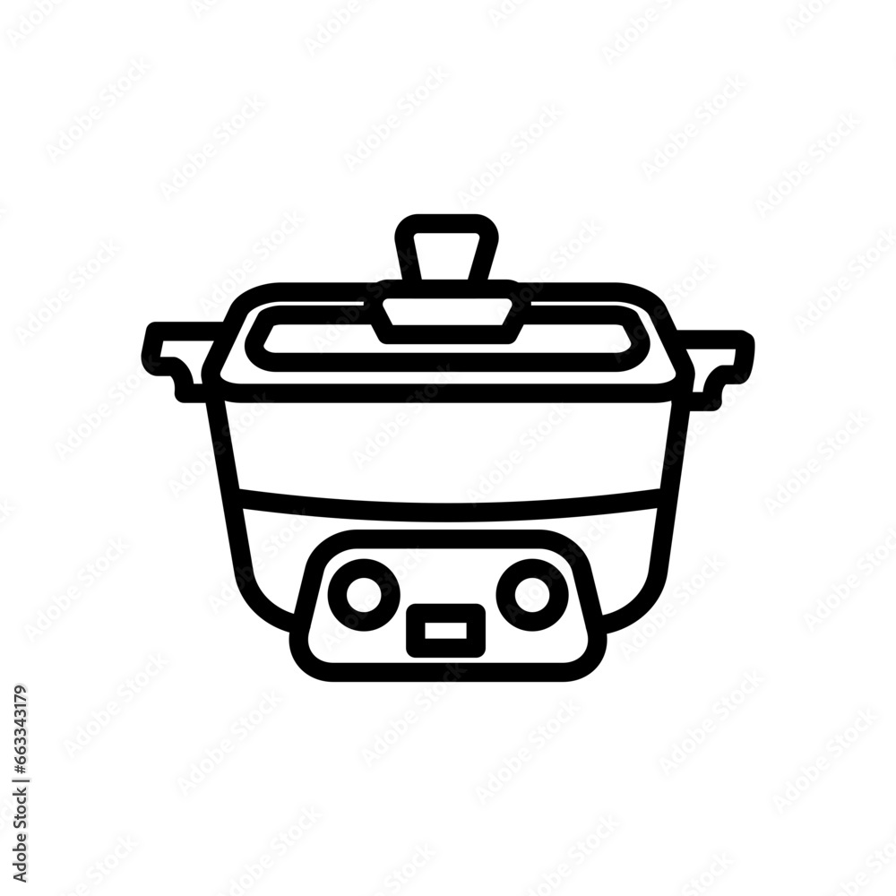 Electric Skillet icon in vector. Illustration Electric Skillet icon in vector. Illustration