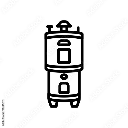 Water Geyser icon in vector. Illustration
