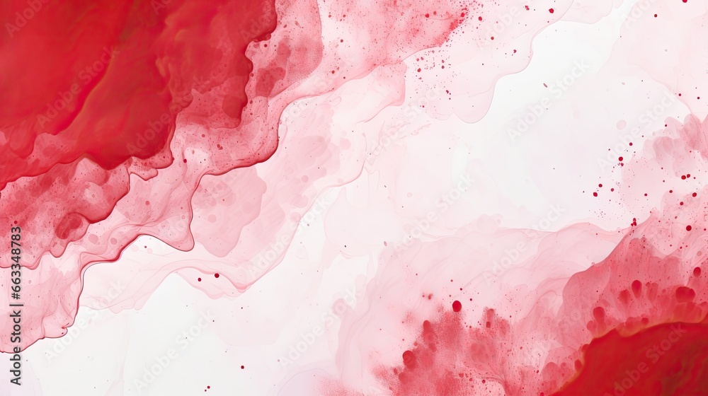 Abstract red and white watercolor paints isolated on white background. Abstract red and white watercolor paints isolated on white background.