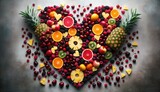  Heart-Shaped Fruit Arrangement