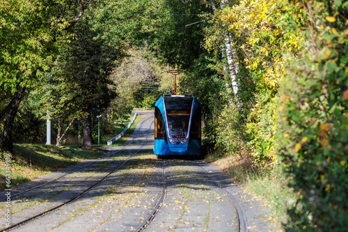 tram in the city