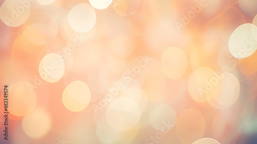 orange and gold bokeh background abstract in the style of soft color and softpastel, autumn delicate background