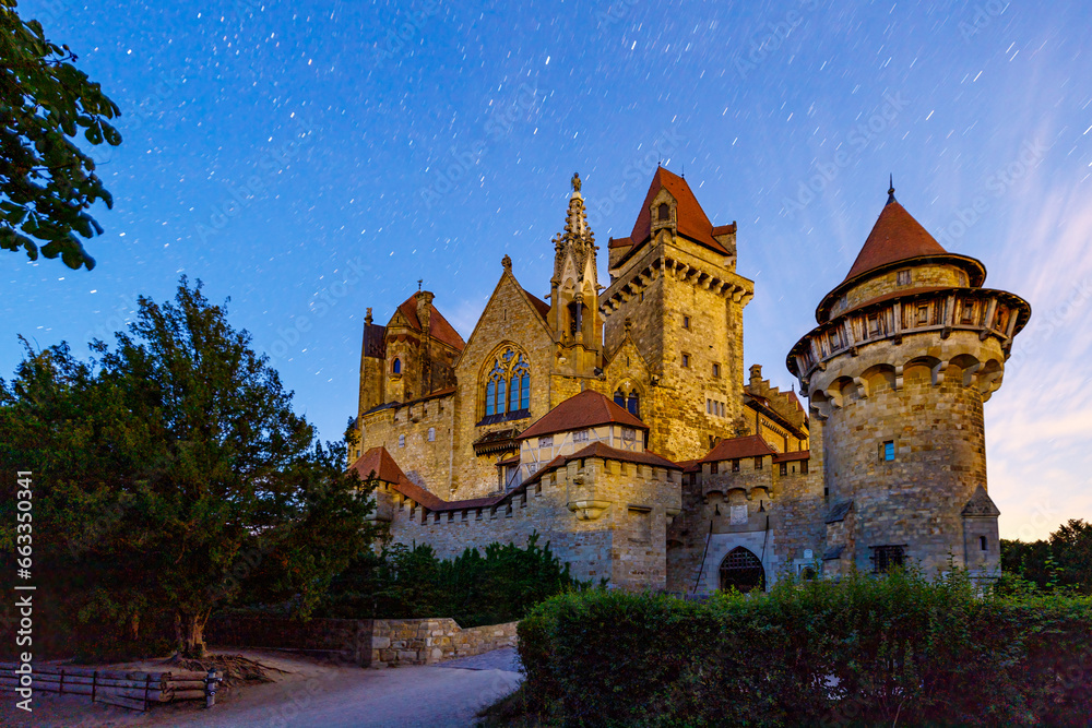 The Castle Kreuzenstein in Leobendorf at Vienna Austria