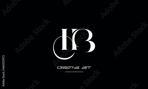 BH, HB, B, H abstract letters logo monogram