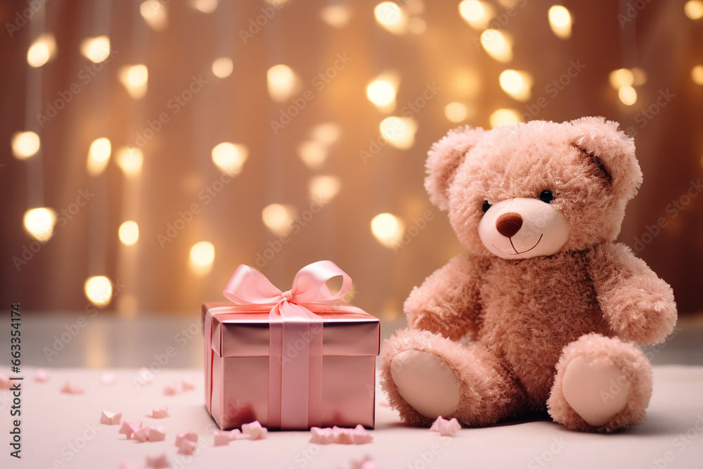 Christmas card: Teddy bear Christmas card: Teddy bear