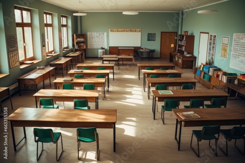 An Empty Classroom Awaiting Learning © Geber86