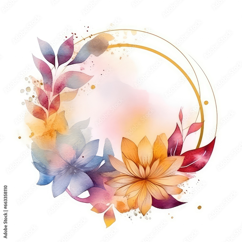 eye catching natural blossom floral frame background with blank space
