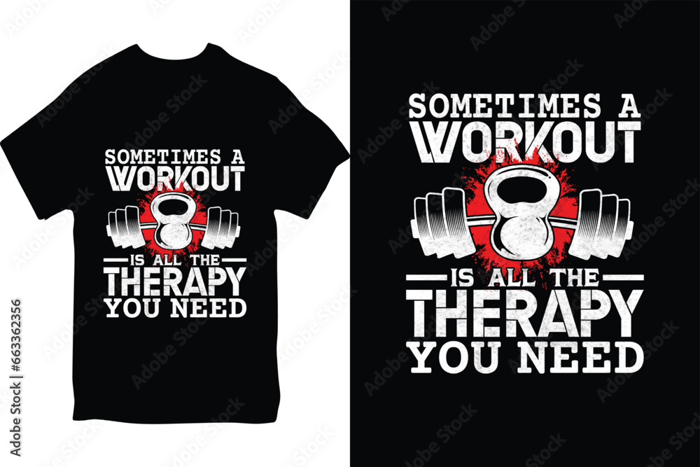 Gym Fitness Workout creative new t-shirt design vector download