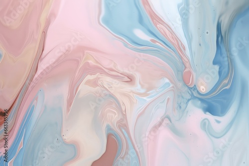 Artistic image of marble-like background surface in pastel blue and pink wallpaper background