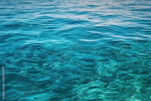 Beautiful turquoise blue ocean water surface wallpaper background,wallpaper background about blue ocean  © SaraY Studio 