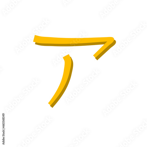 Japanese katakana script