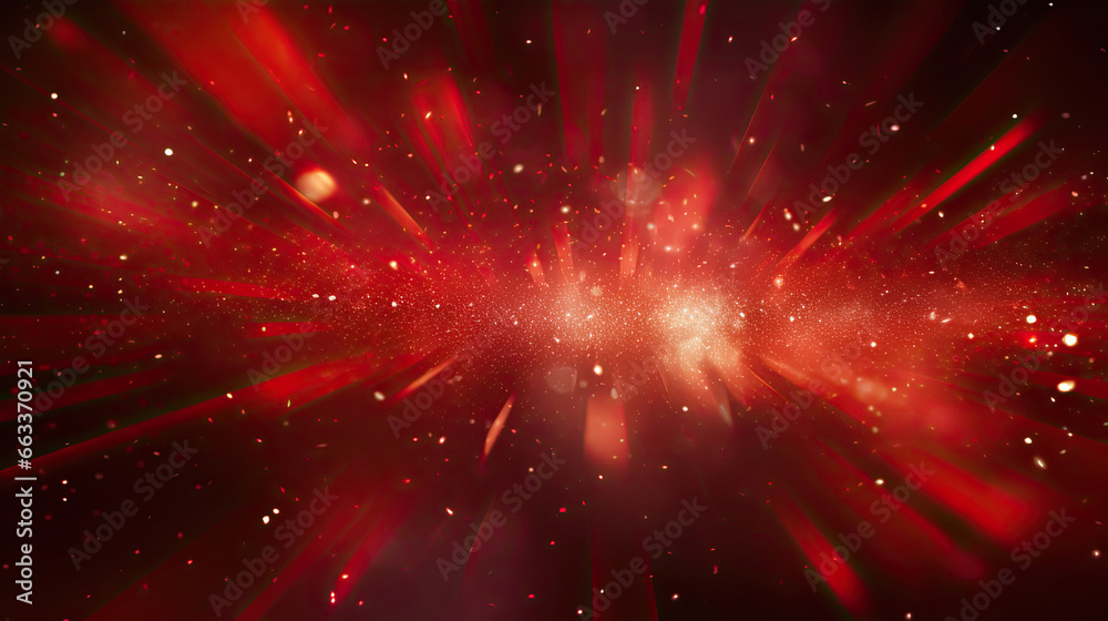 Naklejka premium Dynamic Red Sparkling Background Created with Generative AI