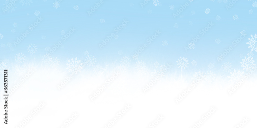 blue background with snowflakes