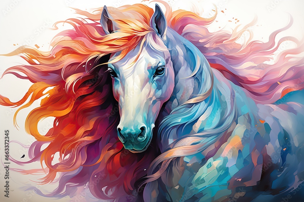 Fototapeta horse head illustration