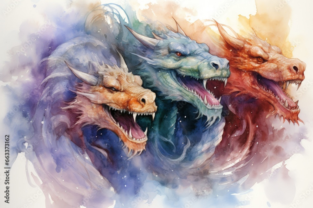 Fire-breathing drakes, smaller relatives of dragons, with fierce ...