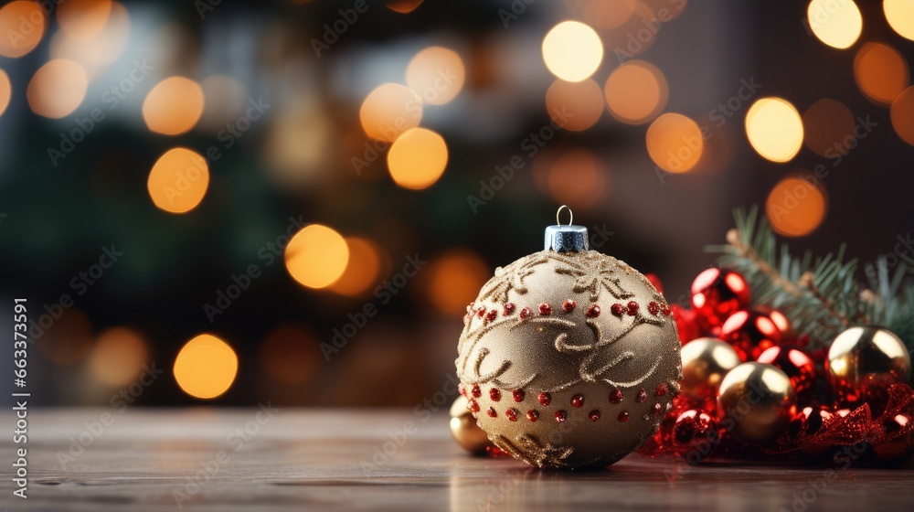 Christmas background, Decorated christmas on blurred bokeh light abstract background. Christmas background, Decorated christmas on blurred bokeh light abstract background.