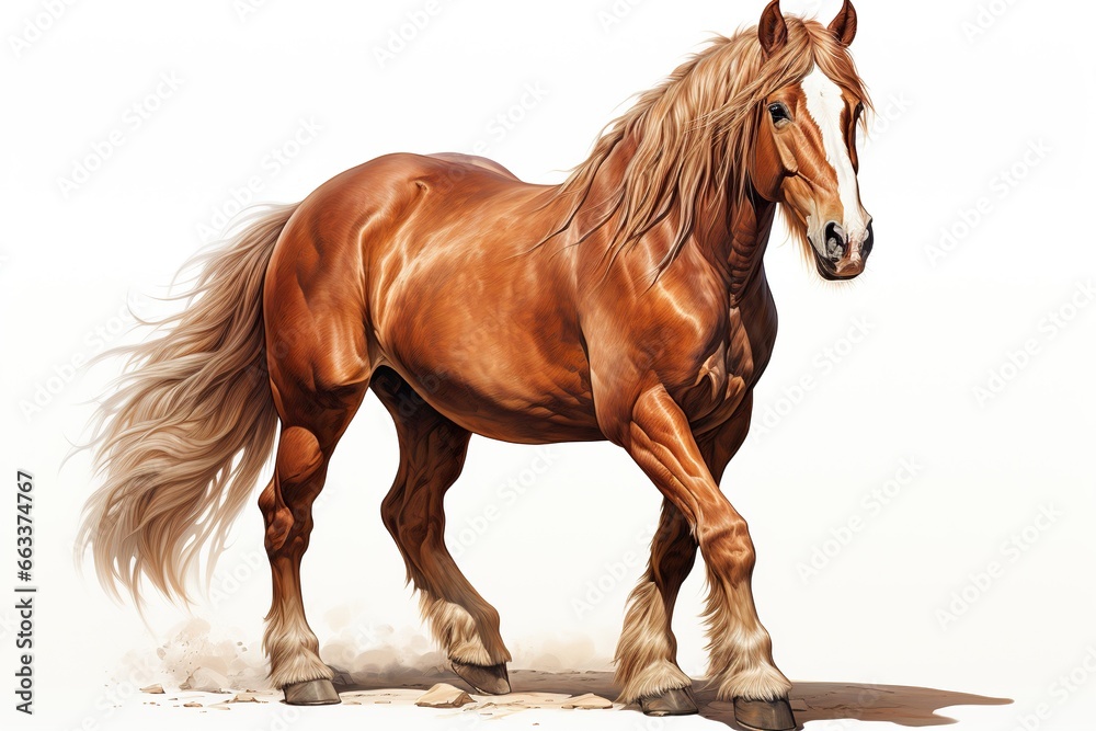 horse isolated on white background horse isolated on white background