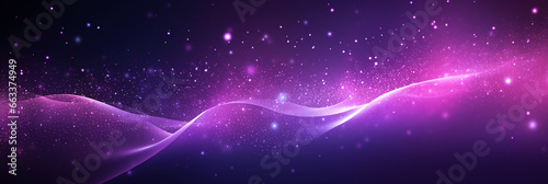 Abstract wavy structure with millions of glowing particles. Colorful blurred magic background with luminous dots and depth of field effect. Lots of little shining sparkles