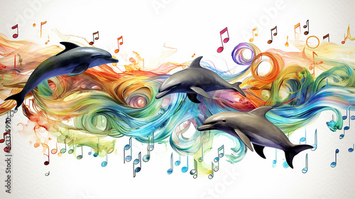 dolphins music background.