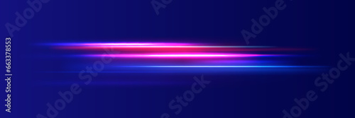 Panoramic high speed technology concept, light abstract background. Glitter sparkle star trail, light effect, abstract waves flow vector illustration.	 photo