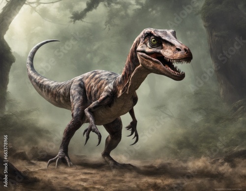 Velociraptor dinosaur