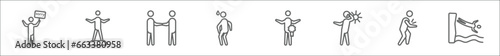 outline set of feelings line icons. linear vector icons such as sorry human, confident human, great human, anxious special hot sore hopeless