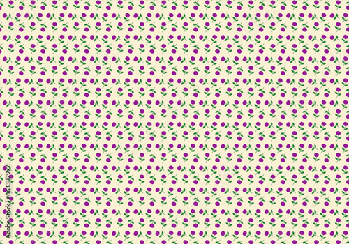 Fondo de flores violetas sobre fondo vainilla