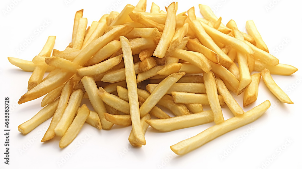 french fries isolated on a white background. french fries isolated on a white background.