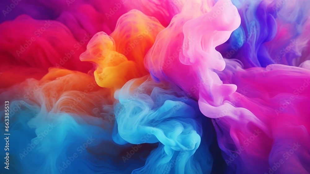 Detailed Colorful Abstract Colorimetry Background
