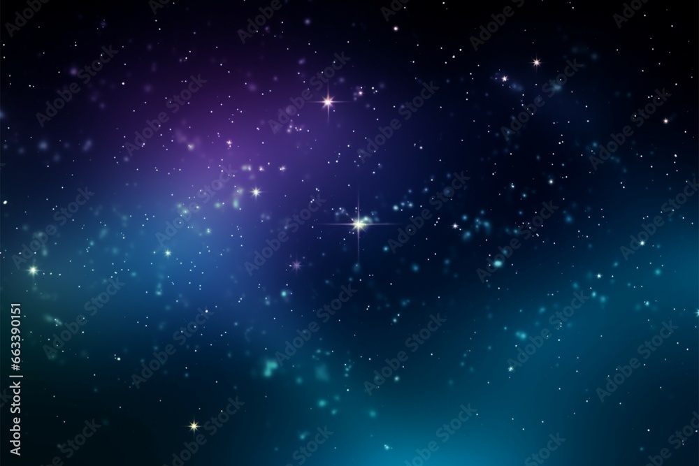 Starry night sky transformed into a captivating abstract background